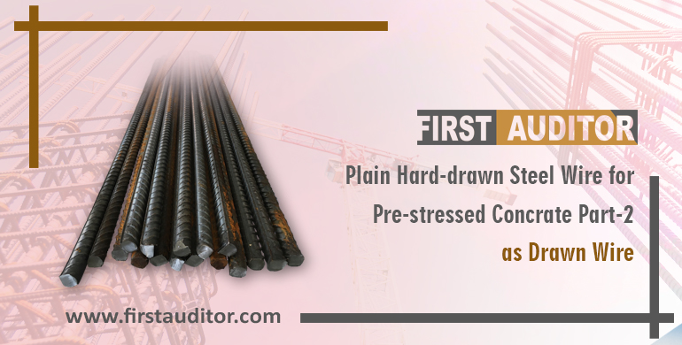 Plain hard-drawn steel wire for pre-stressed concrete Part 2 as drawn wire